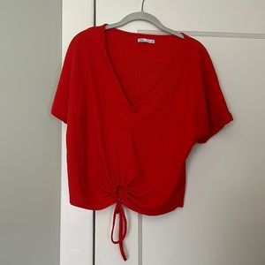 Zara bright orange fashion top size large